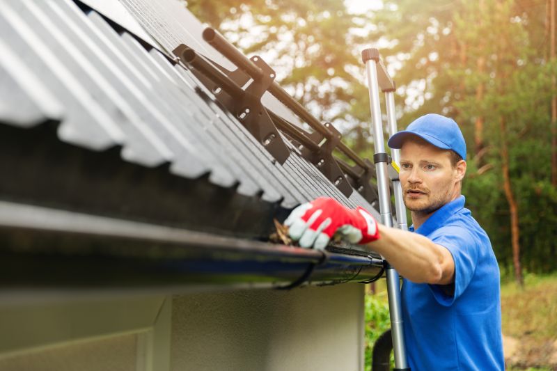 Clogged Gutter Clearing